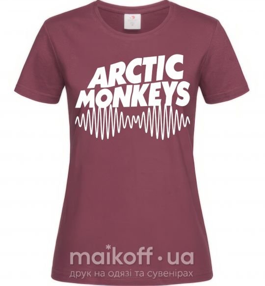 Жіноча футболка Arctic monkeys do i wanna know Бордовий фото