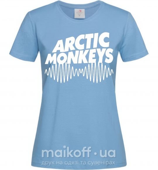Жіноча футболка Arctic monkeys do i wanna know Блакитний фото