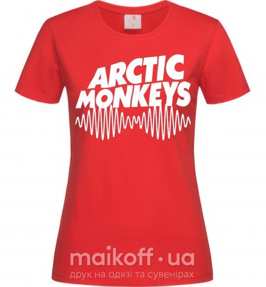 Женская футболка Arctic monkeys do i wanna know Красный фото
