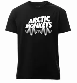 Мужская премиум футболка Arctic monkeys color Белый фото