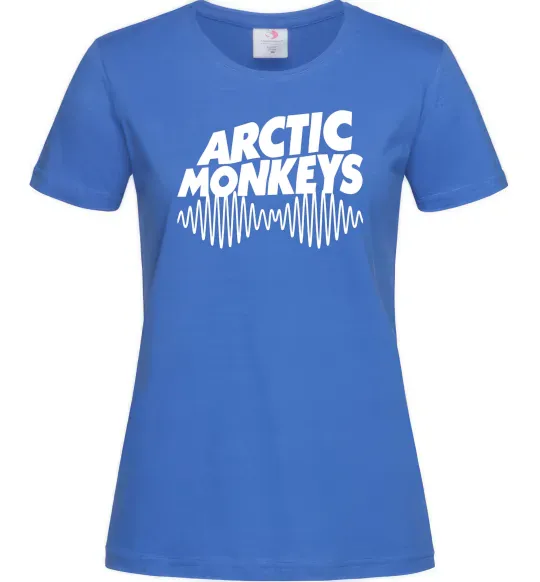 Жіноча футболка Arctic monkeys do i wanna know Яскраво-синій фото