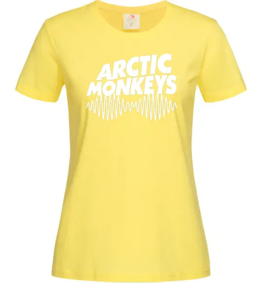 Жіноча футболка Arctic monkeys do i wanna know Лимонний фото