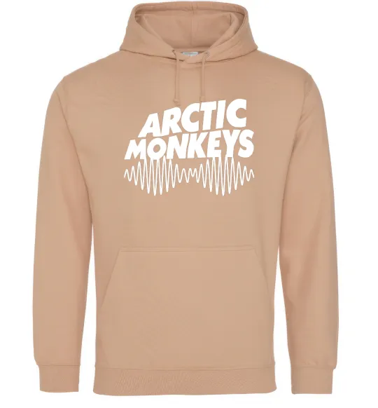 Мужская толстовка (худи) Arctic monkeys do i wanna know Песочный фото