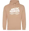Мужская толстовка (худи) Arctic monkeys do i wanna know Песочный фото