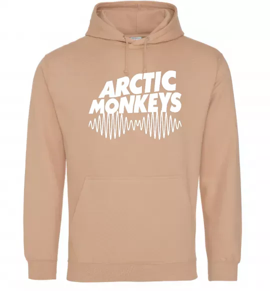 Женская толстовка (худи) Arctic monkeys do i wanna know Песочный фото