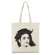 Эко-сумка Michael Jackson's face Бежевый фото