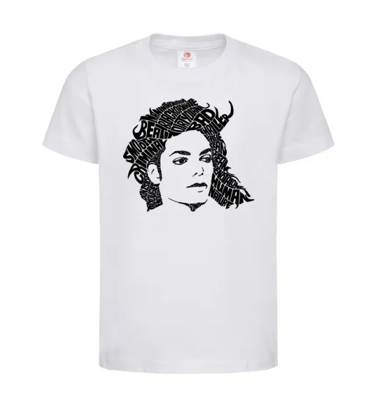 Детская футболка Michael Jackson's face Белый фото