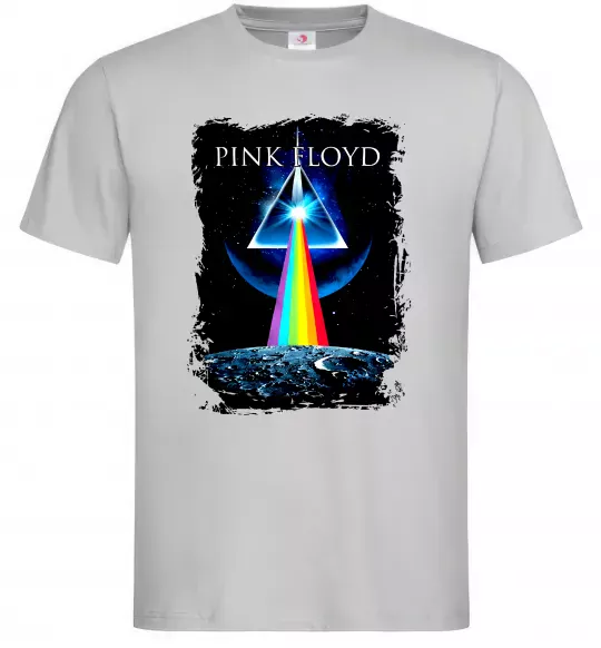 Мужская футболка Minimal Pink Floyd Серый фото