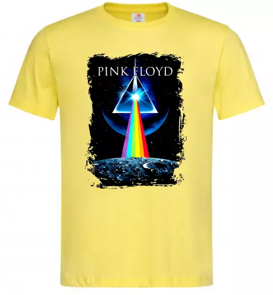 Мужская футболка Minimal Pink Floyd Лимонный фото