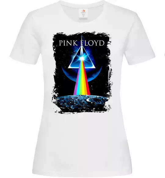 Женская футболка Minimal Pink Floyd Белый фото