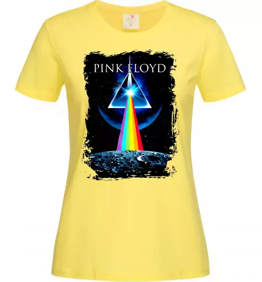 Женская футболка Minimal Pink Floyd Лимонный фото