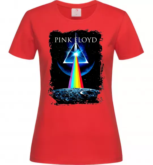 Женская футболка Minimal Pink Floyd Красный фото