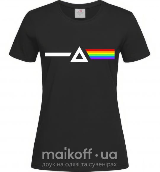 Женская футболка Minimal Pink Floyd Черный фото