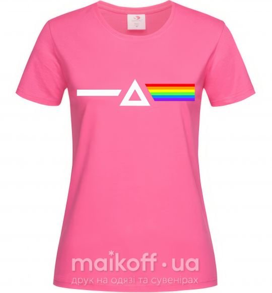 Жіноча футболка Minimal Pink Floyd Яскраво-рожевий фото