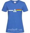 Жіноча футболка Minimal Pink Floyd Яскраво-синій фото