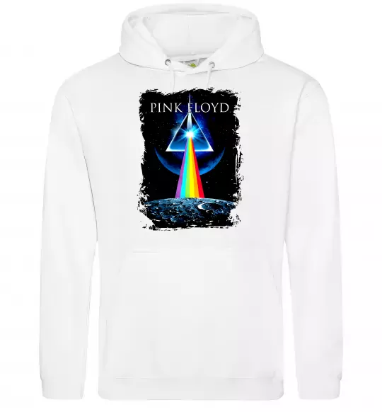 Мужская толстовка (худи) Minimal Pink Floyd Белый фото