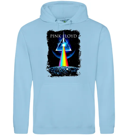 Мужская толстовка (худи) Minimal Pink Floyd Голубой фото