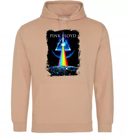Женская толстовка (худи) Minimal Pink Floyd Песочный фото