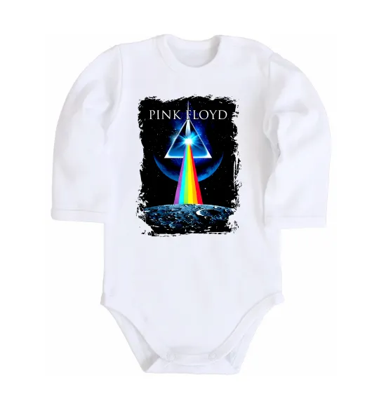 Детский боди Minimal Pink Floyd Белый фото
