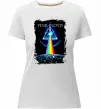 Женская премиум футболка Minimal Pink Floyd Белый фото
