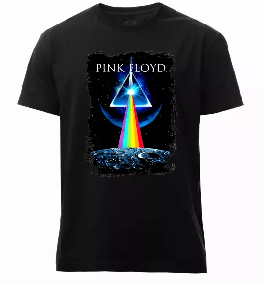 Мужская премиум футболка Minimal Pink Floyd Черный фото
