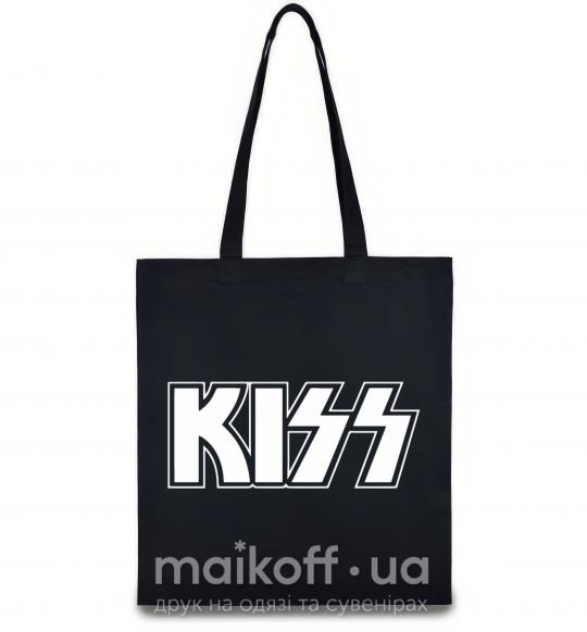 Эко-сумка Kiss logo Черный фото