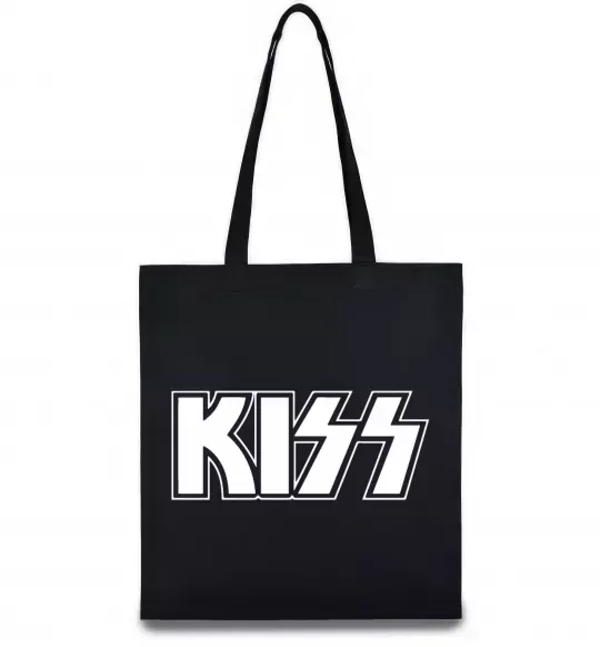 Эко-сумка Kiss logo Черный фото