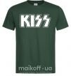 Мужская футболка Kiss logo Темно-зеленый фото