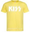 Мужская футболка Kiss logo Лимонный фото