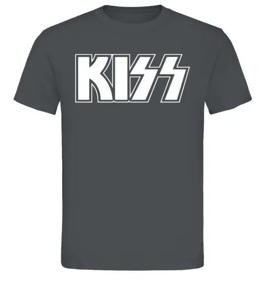Мужская футболка Kiss logo Графит фото