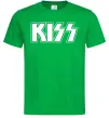 Мужская футболка Kiss logo Зеленый фото