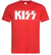 Мужская футболка Kiss logo Красный фото