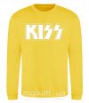 Світшот Kiss logo Сонячно жовтий фото