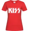 Женская футболка Kiss logo Красный фото