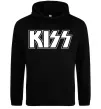 Чоловіча толстовка (худі) Kiss logo Чорний Чоловіча толстовка (худі) Kiss logo Чорний фото