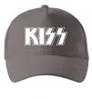 Кепка Kiss logo Сірий фото