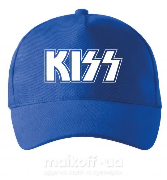 Кепка Kiss logo Ярко-синий фото