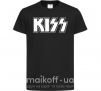 Дитяча футболка Kiss logo Чорний фото