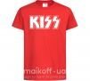 Детская футболка Kiss logo Красный фото