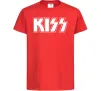 Детская футболка Kiss logo Красный фото