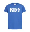 Детская футболка Kiss logo Ярко-синий фото