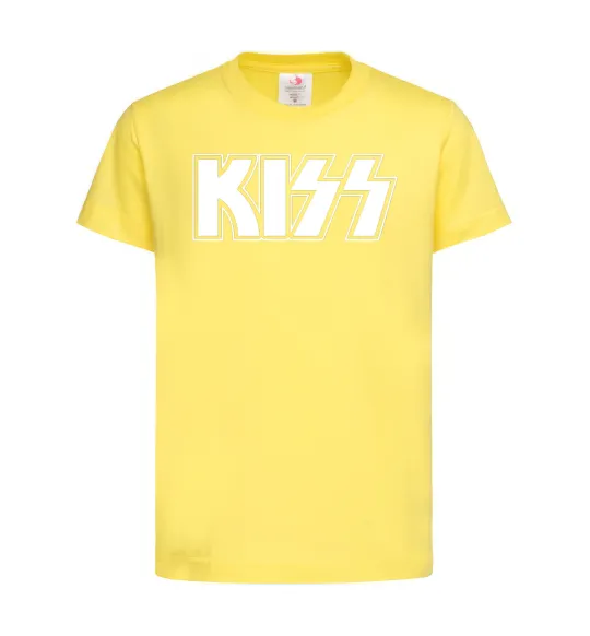 Детская футболка Kiss logo Лимонный фото