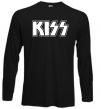 Лонгслів Kiss logo Чорний фото