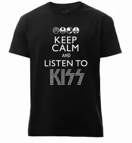 Мужская премиум футболка Let me go rock n roll Черный фото