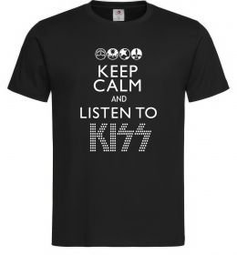 Чоловіча футболка Keep calm and listen to Kiss