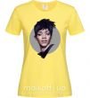 Женская футболка Рианна портрет Лимонный фото
