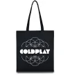 Эко-сумка Coldplay white logo Черный фото