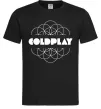 Мужская футболка Coldplay white logo Черный фото