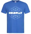 Мужская футболка Coldplay white logo Ярко-синий фото