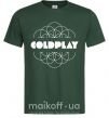Чоловіча футболка Coldplay white logo Темно-зелений фото